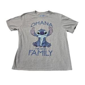 Disney Lilo & Stitch T-Shirt Size L Ohana Means Family